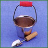 3847 Metal Bucket and Trowel