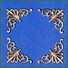 3950 Four Metal Ceiling Corner Mountings