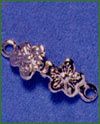 9633 Set of Four Flower Drawer Handles 