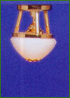 7402 White Globe Hanging Light