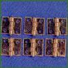 3524 6 Butterfly Hinges with Screws