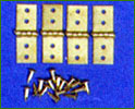 5191 Four Hinges and Pins for Furniture