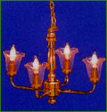 7223 Four Hanging Tulip Lights