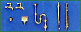 5861 Pipework and Taps for Sink