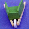 3832 Green Wheelbarrow